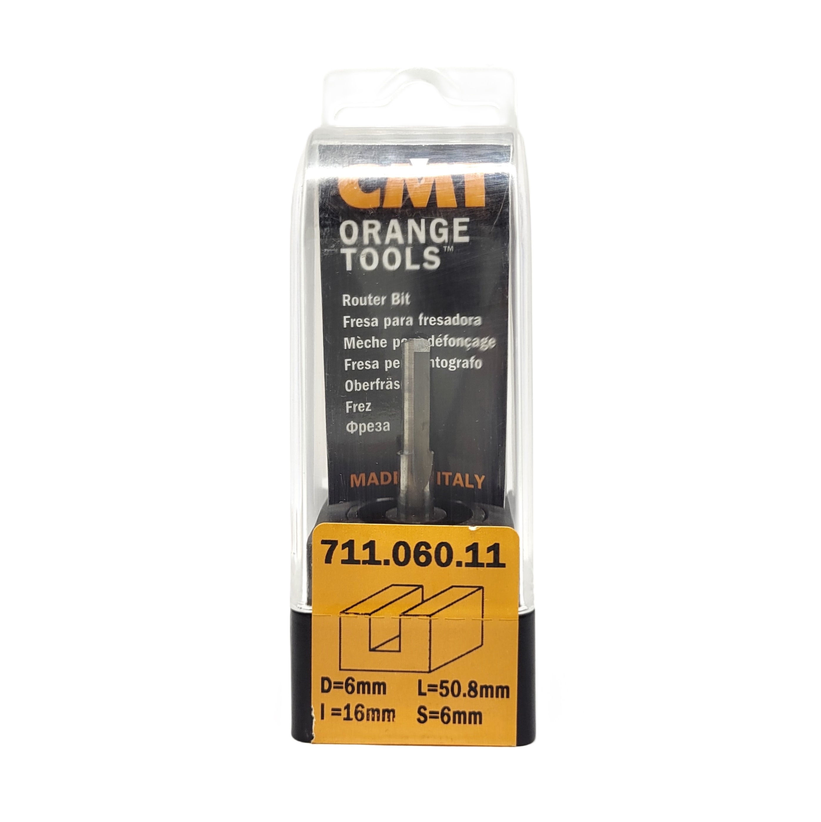 Fresa Corte Reto HW Ø6x50mm - marca CMT - Cód. 711.060.11